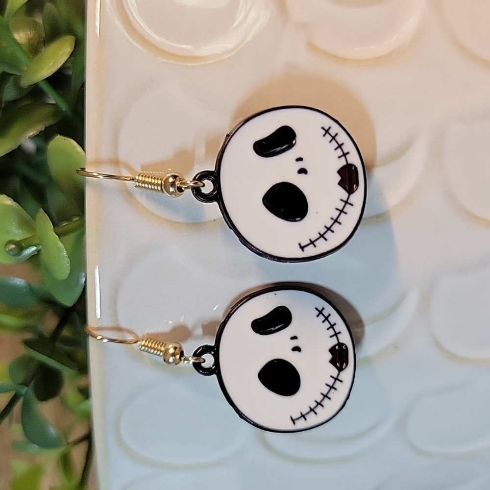 Jack Skellington Drop Earrings